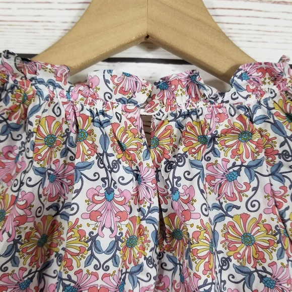 J. Crew x Liberty | Honeysuckle Floral Tie Waist Top NEW - Picture 8 of 11
